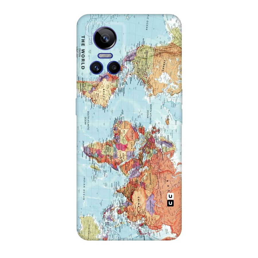 Lets Travel The World Original Polycarbonate Back Case for Realme GT Neo 3