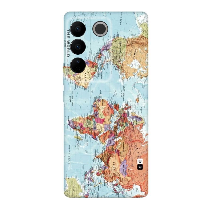 Lets Travel The World Original Polycarbonate Back Case for Vivo V27
