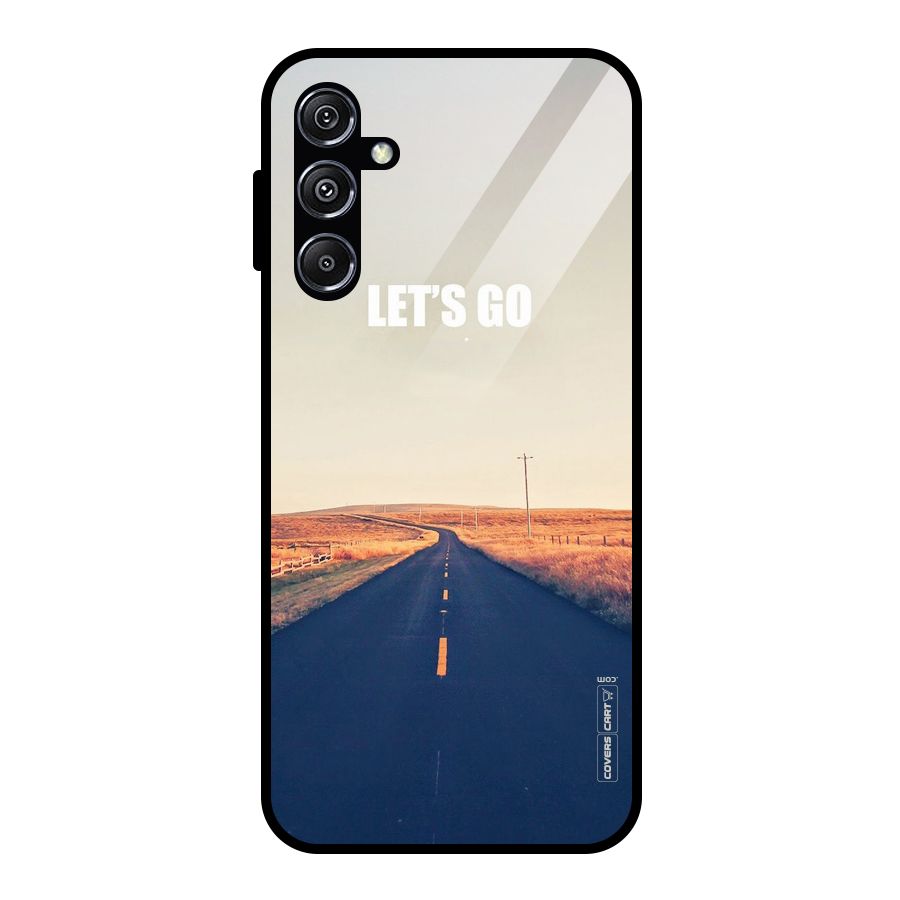Lets Wander Glass Back Case for Galaxy M34 5G