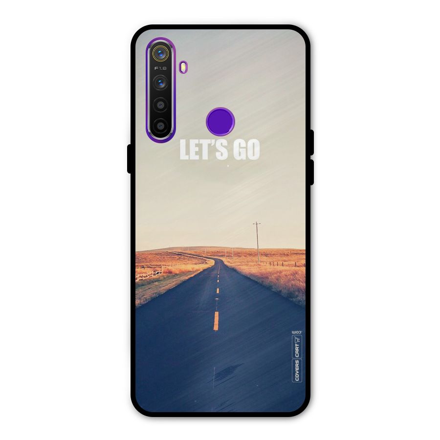 Lets Wander Glass Back Case for Realme 5s