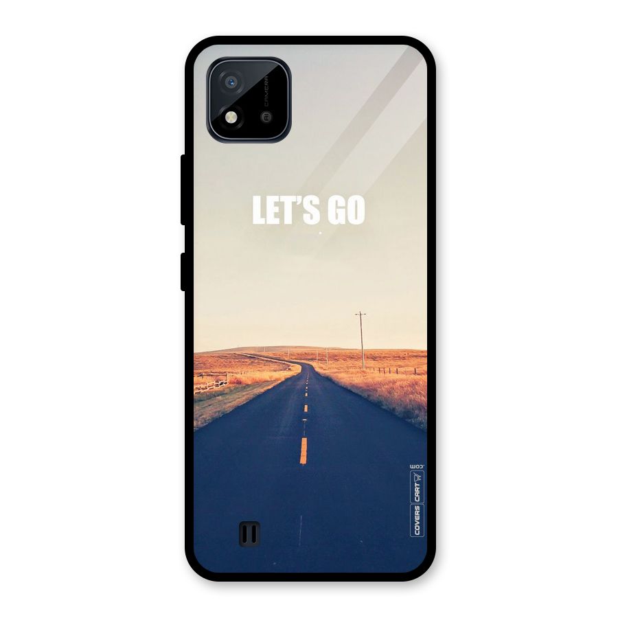 Lets Wander Glass Back Case for Realme C11 2021