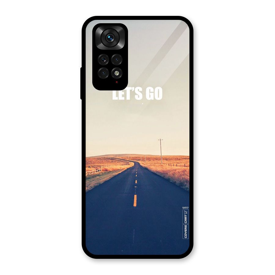 Lets Wander Glass Back Case for Redmi Note 11S