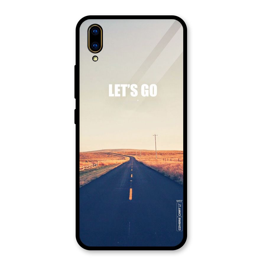Lets Wander Glass Back Case for Vivo V11 Pro