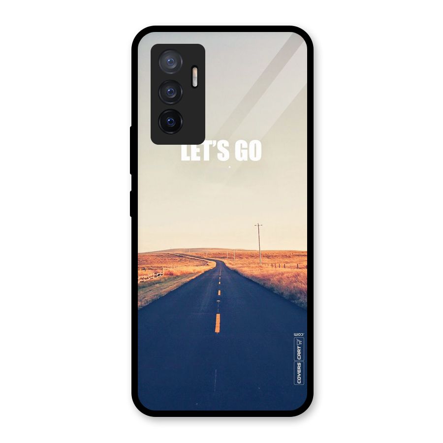 Lets Wander Glass Back Case for Vivo V23e