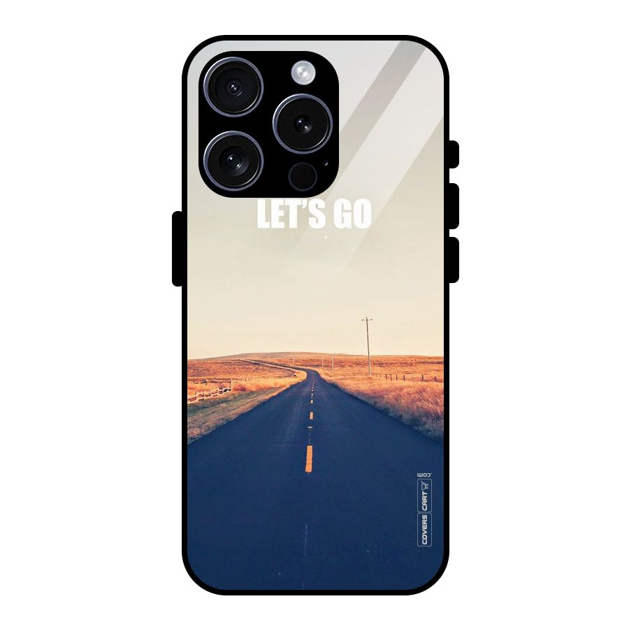 Lets Wander Glass Back Case for iPhone 15 Pro