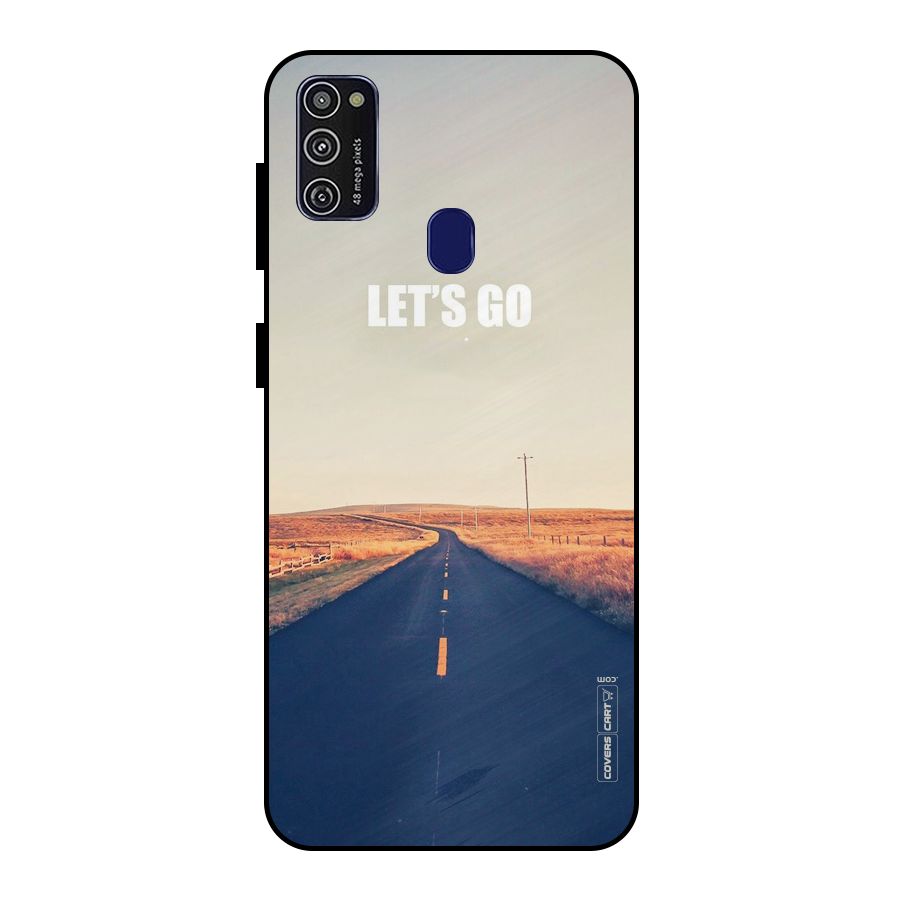 Lets Wander Metal Back Case for Galaxy M21