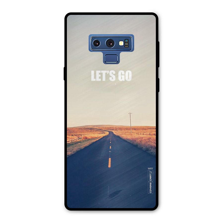 Lets Wander Metal Back Case for Galaxy Note 9