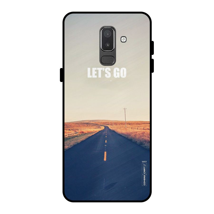 Lets Wander Metal Back Case for Galaxy On8 (2018)