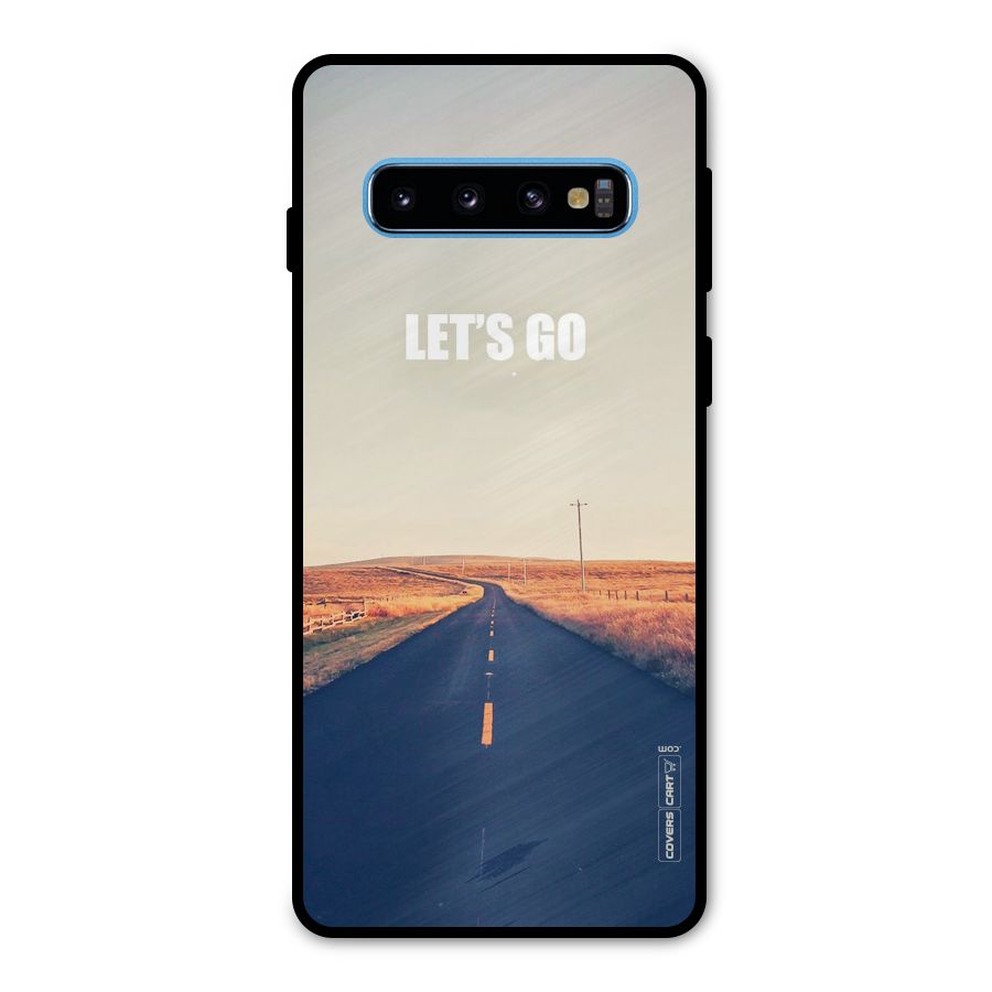 Lets Wander Metal Back Case for Galaxy S10