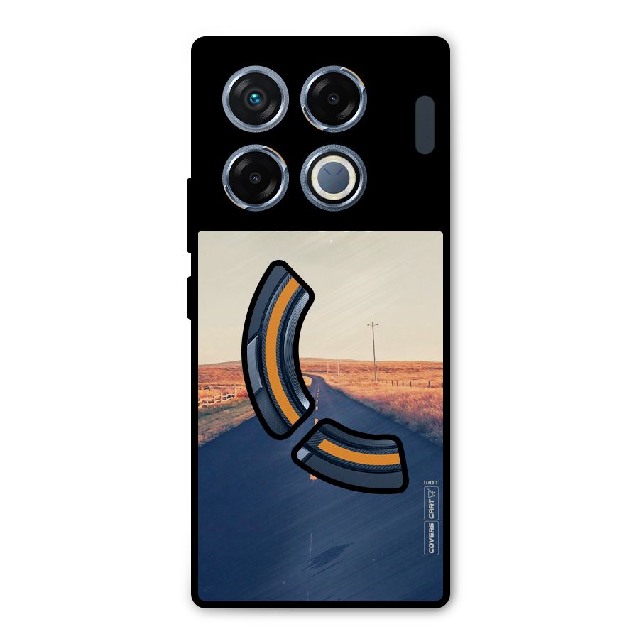 Lets Wander Metal Back Case for Infinix GT 20 Pro