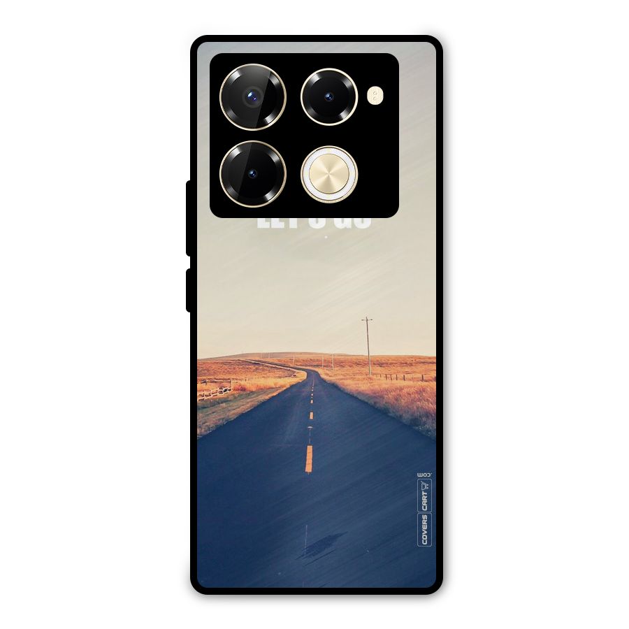 Lets Wander Metal Back Case for Infinix Note 40 Pro Plus