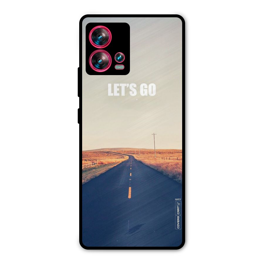 Lets Wander Metal Back Case for Motorola Edge 30 Fusion