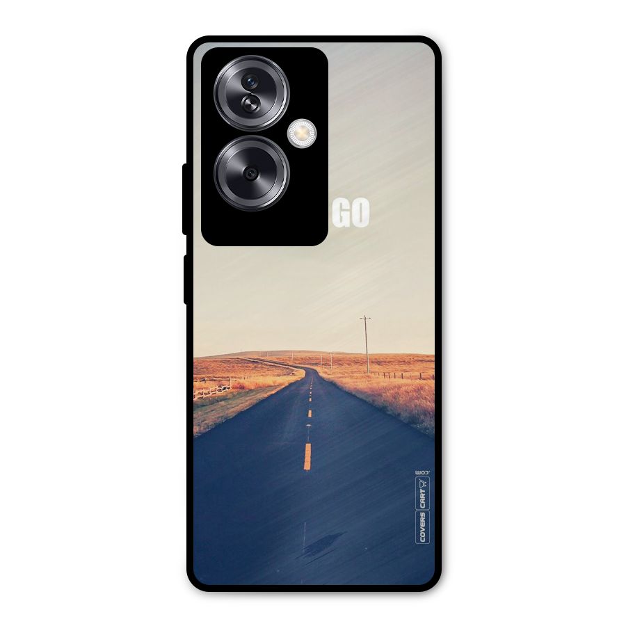 Lets Wander Metal Back Case for Oppo A79 5G