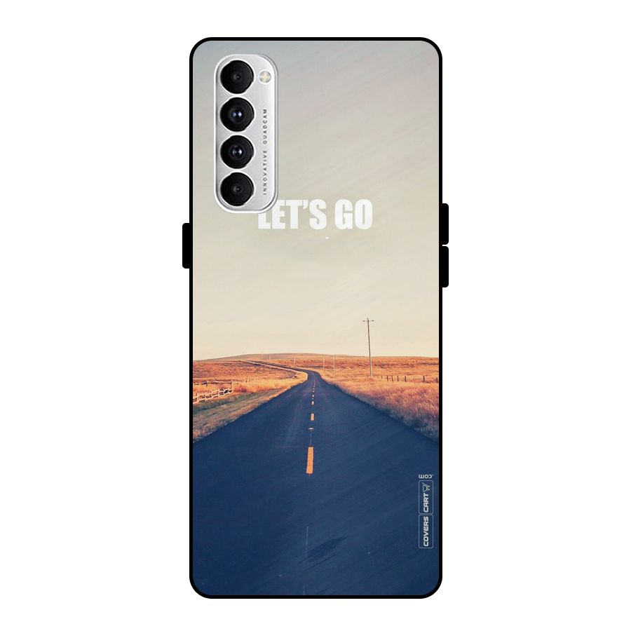Lets Wander Metal Back Case for Oppo Reno4 Pro