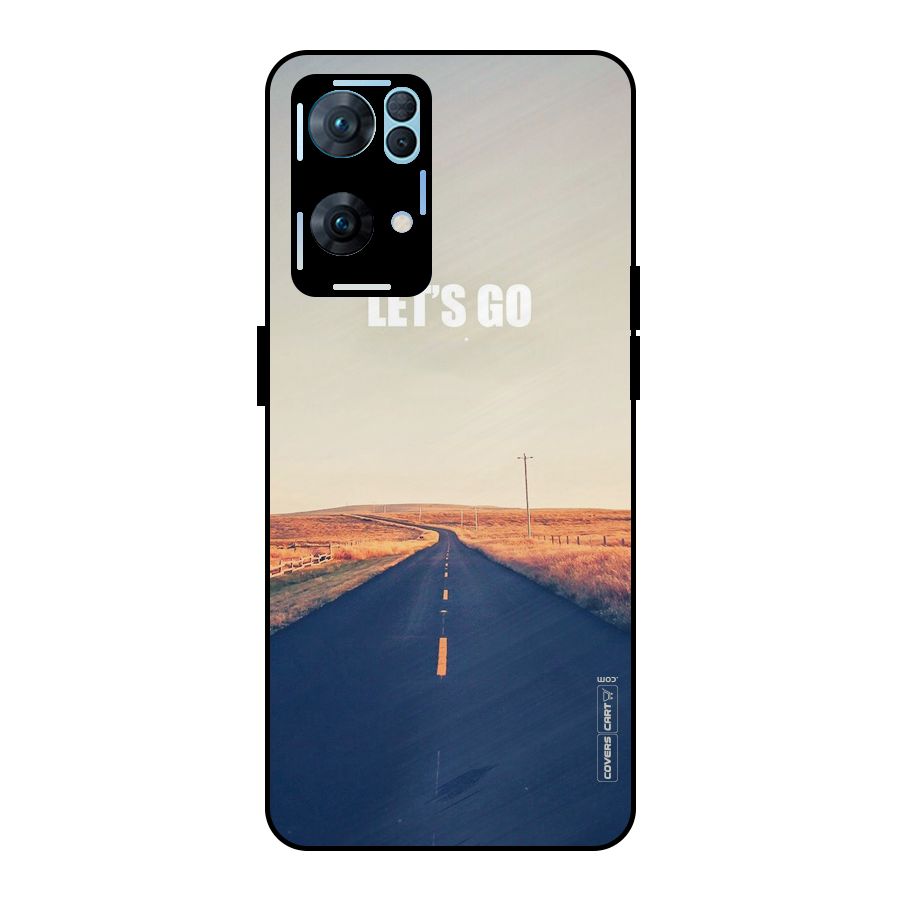 Lets Wander Metal Back Case for Oppo Reno7 Pro 5G