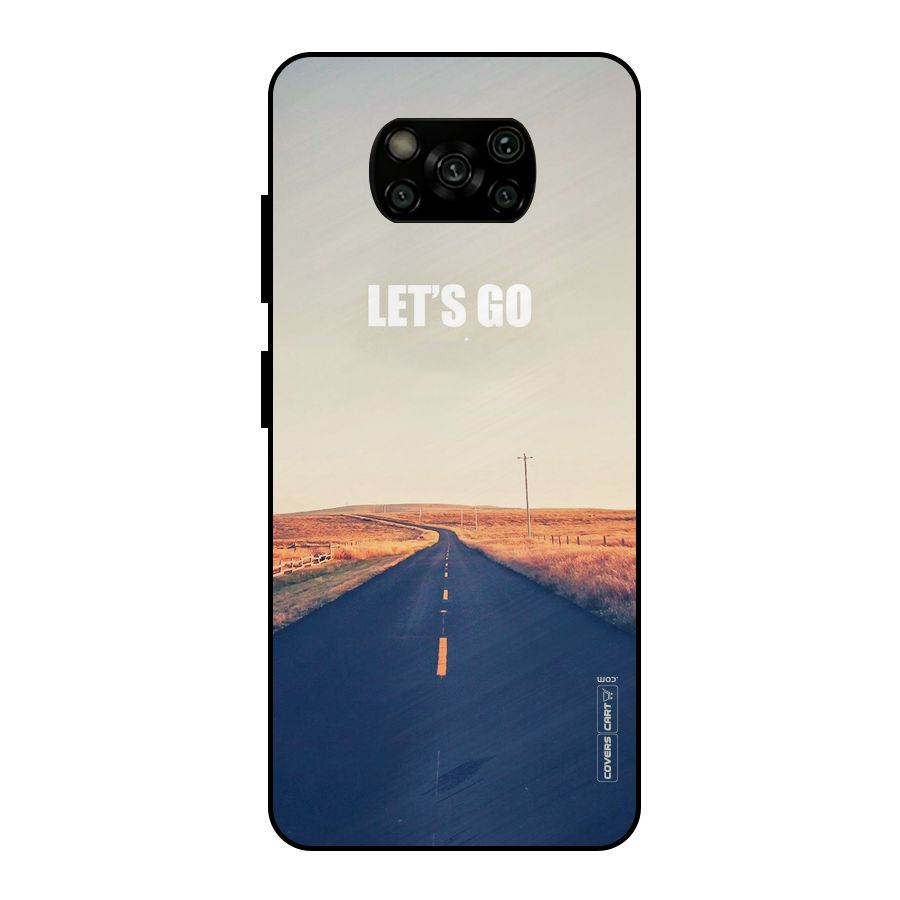Lets Wander Metal Back Case for Poco X3