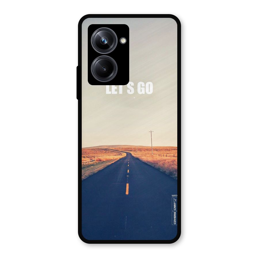 Lets Wander Metal Back Case for Realme 10 Pro