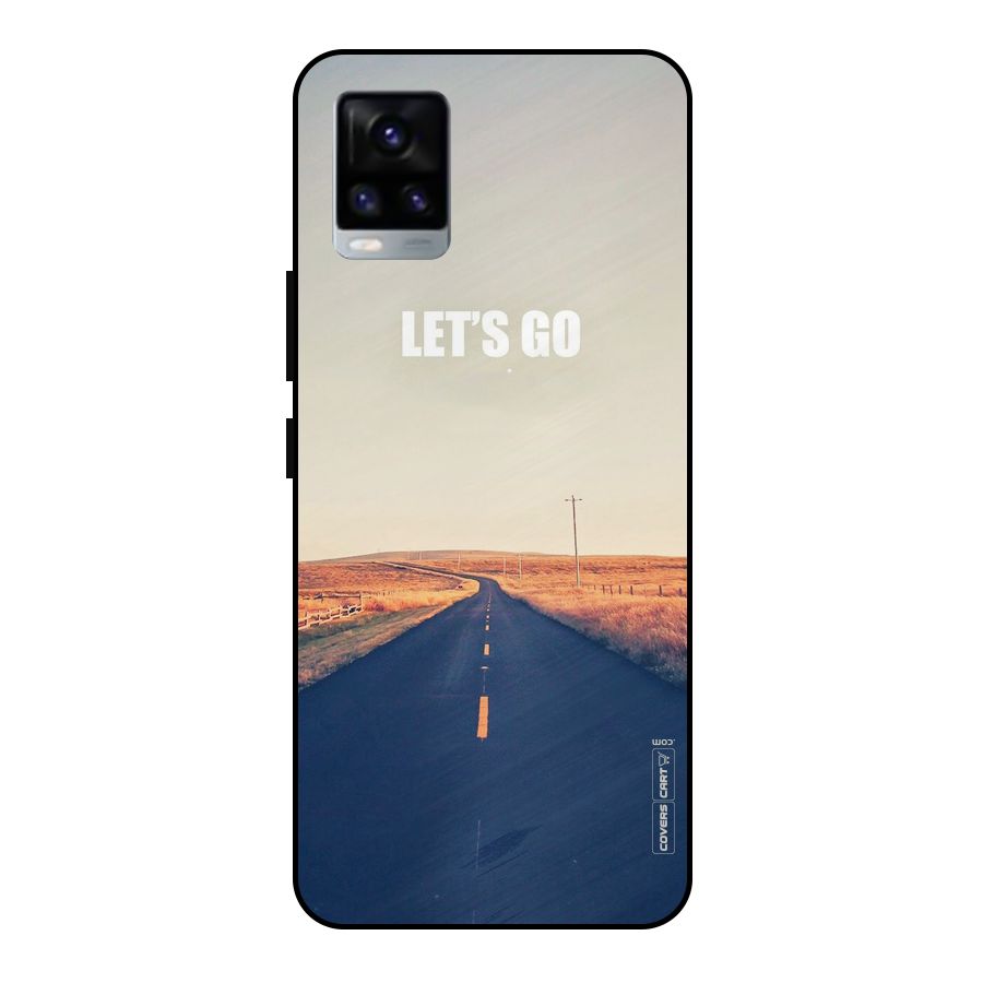 Lets Wander Metal Back Case for Vivo V20 2021