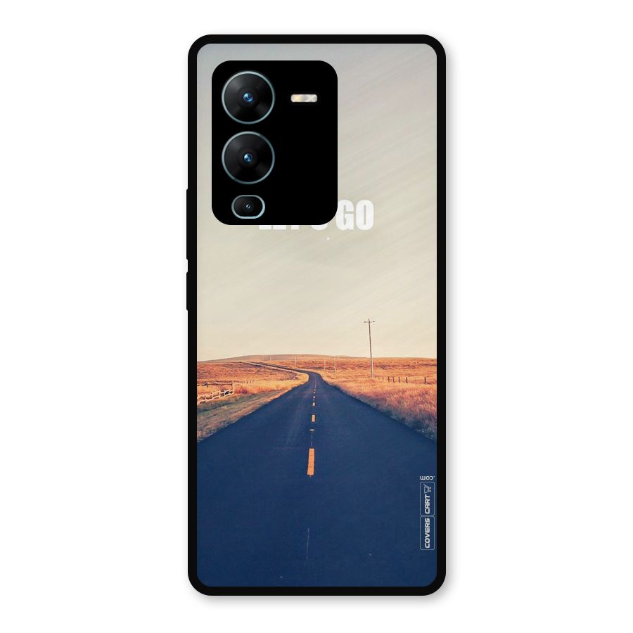 Lets Wander Metal Back Case for Vivo V25 Pro