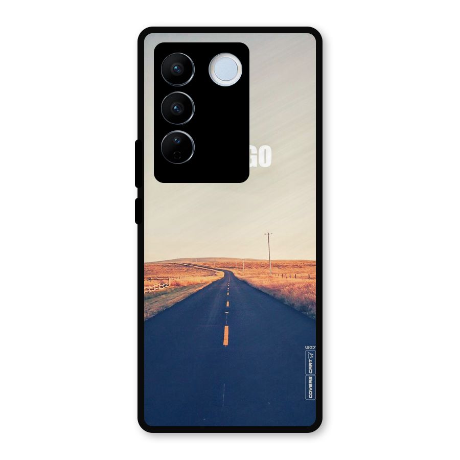 Lets Wander Metal Back Case for Vivo V27 Pro