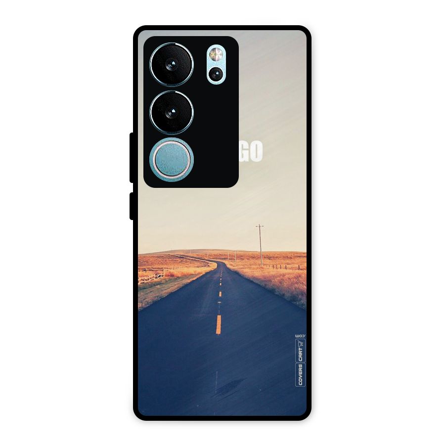 Lets Wander Metal Back Case for Vivo V29 Pro