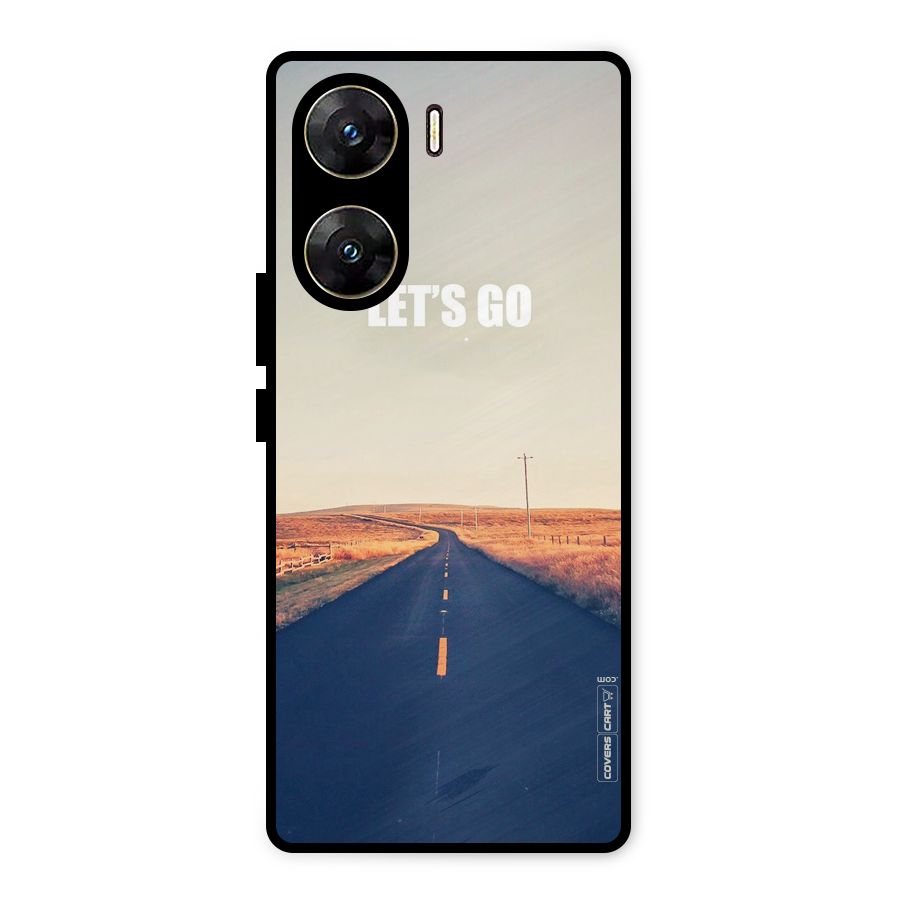 Lets Wander Metal Back Case for Vivo V29e