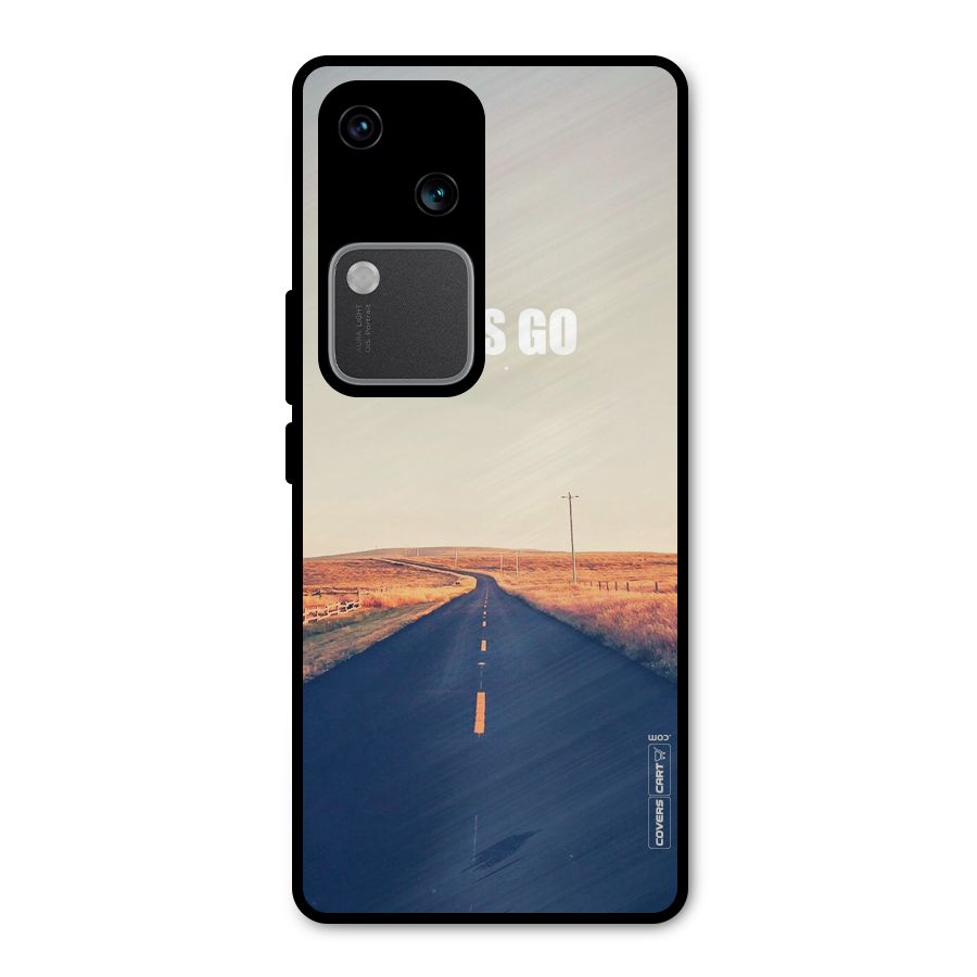 Lets Wander Metal Back Case for Vivo V30 Pro