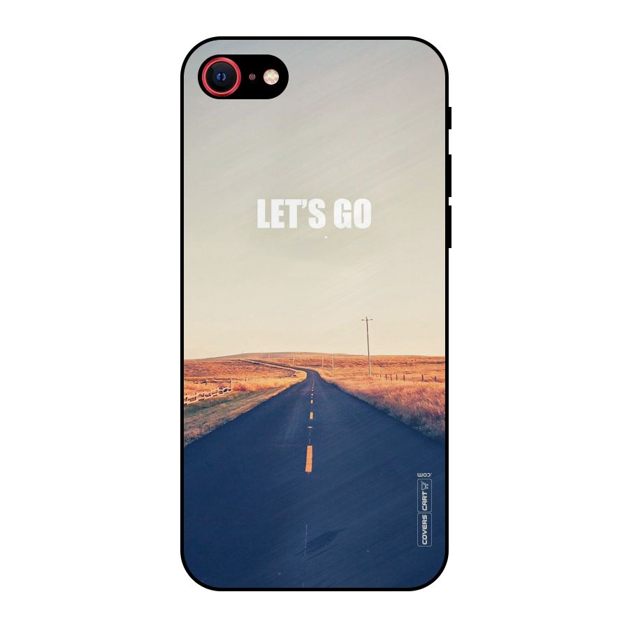 Lets Wander Metal Back Case for iPhone 8