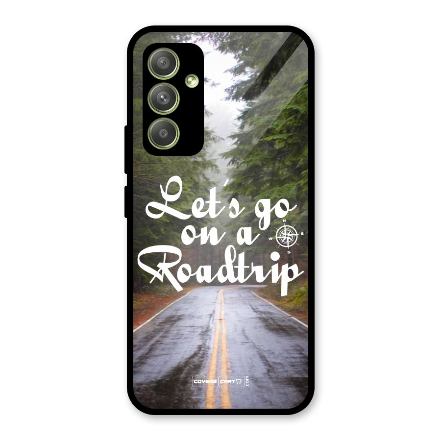 Lets go on a Roadtrip Glass Back Case for Galaxy A54