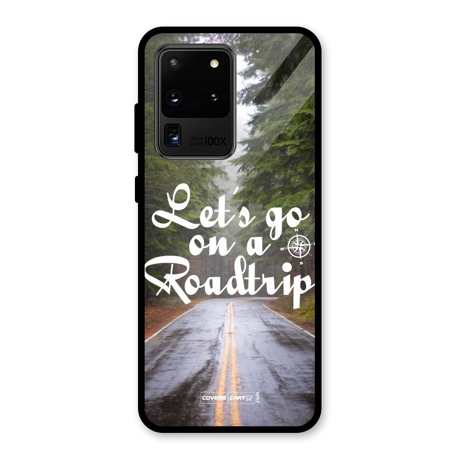 Lets go on a Roadtrip Glass Back Case for Galaxy S20 Ultra