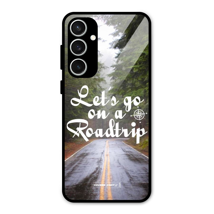 Lets go on a Roadtrip Glass Back Case for Galaxy S23 FE