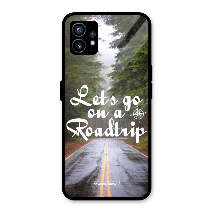 Lets go on a Roadtrip Glass Back Case for Nothing Phone 1
