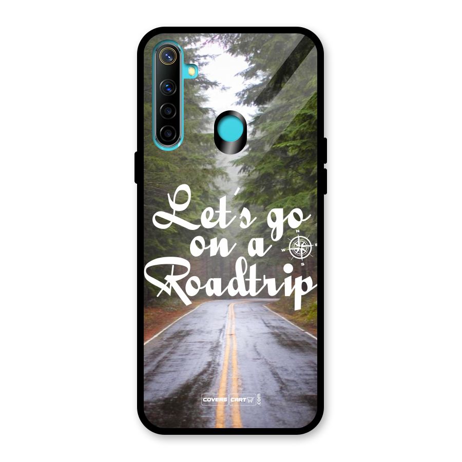 Lets go on a Roadtrip Glass Back Case for Realme 5i