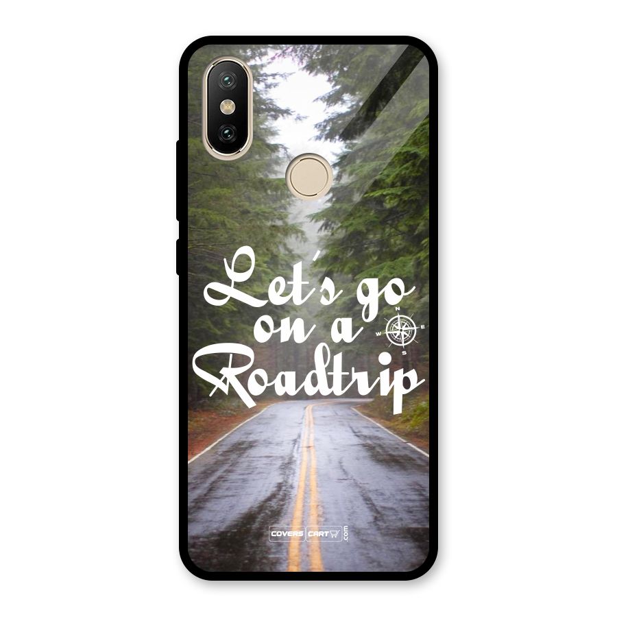 Lets go on a Roadtrip Glass Back Case for Redmi A2