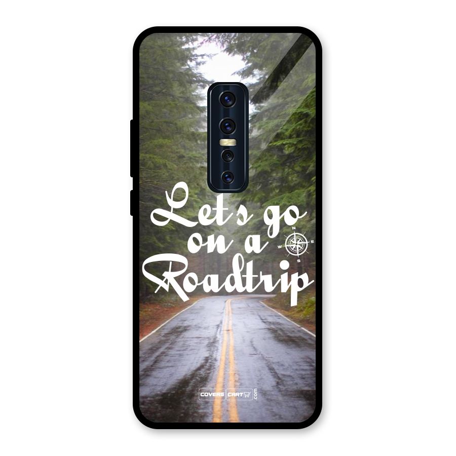 Lets go on a Roadtrip Glass Back Case for Vivo V17 Pro