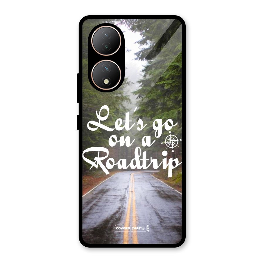 Lets go on a Roadtrip Glass Back Case for Vivo Y100A
