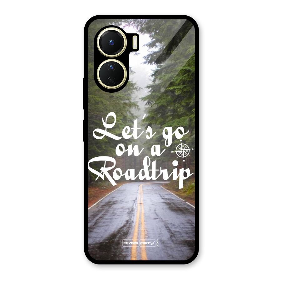 Lets go on a Roadtrip Glass Back Case for Vivo Y16