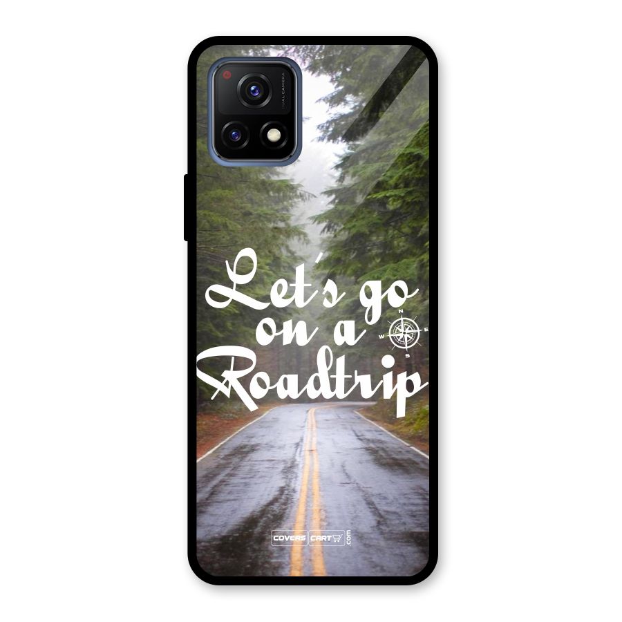 Lets go on a Roadtrip Glass Back Case for Vivo Y72 5G