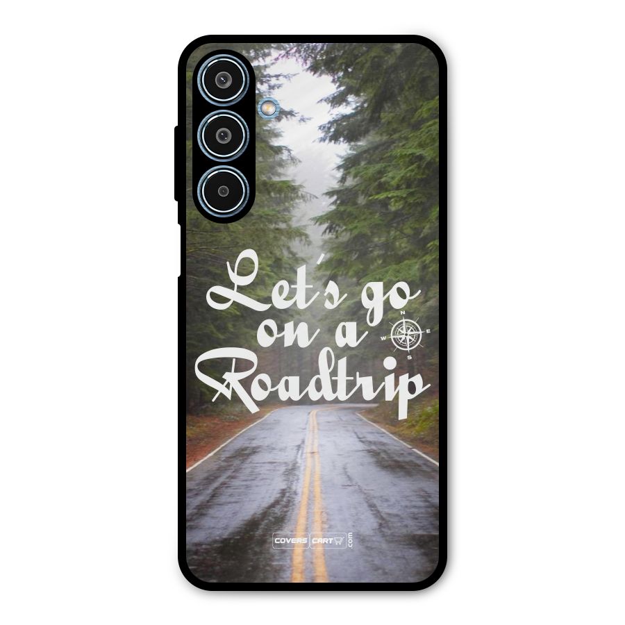 Lets go on a Roadtrip Metal Back Case for Galaxy M35