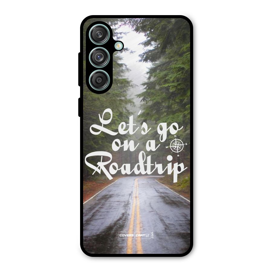 Lets go on a Roadtrip Metal Back Case for Galaxy M55 5G