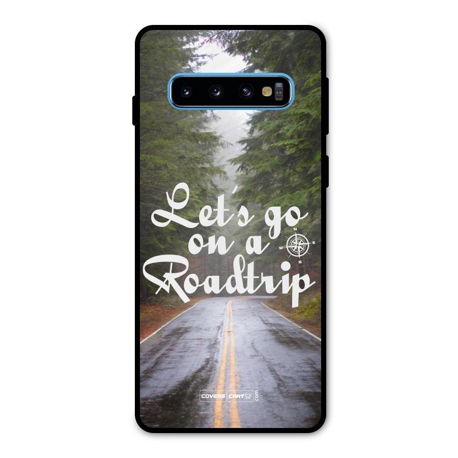 Lets go on a Roadtrip Metal Back Case for Galaxy S10
