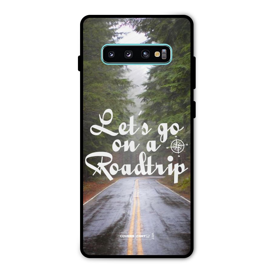 Lets go on a Roadtrip Metal Back Case for Galaxy S10 Plus