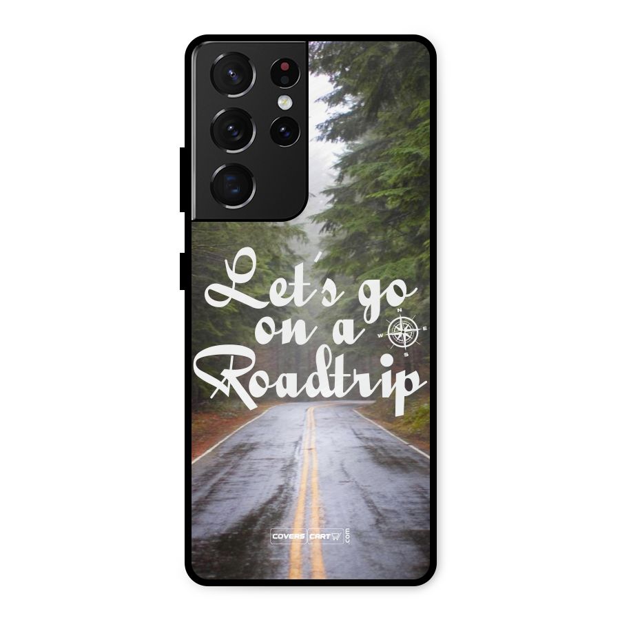 Lets go on a Roadtrip Metal Back Case for Galaxy S21 Ultra 5G