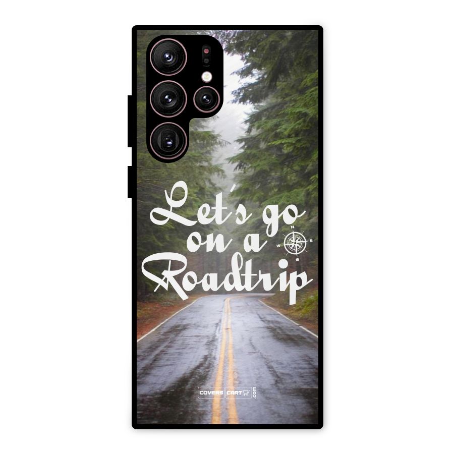 Lets go on a Roadtrip Metal Back Case for Galaxy S22 Ultra 5G