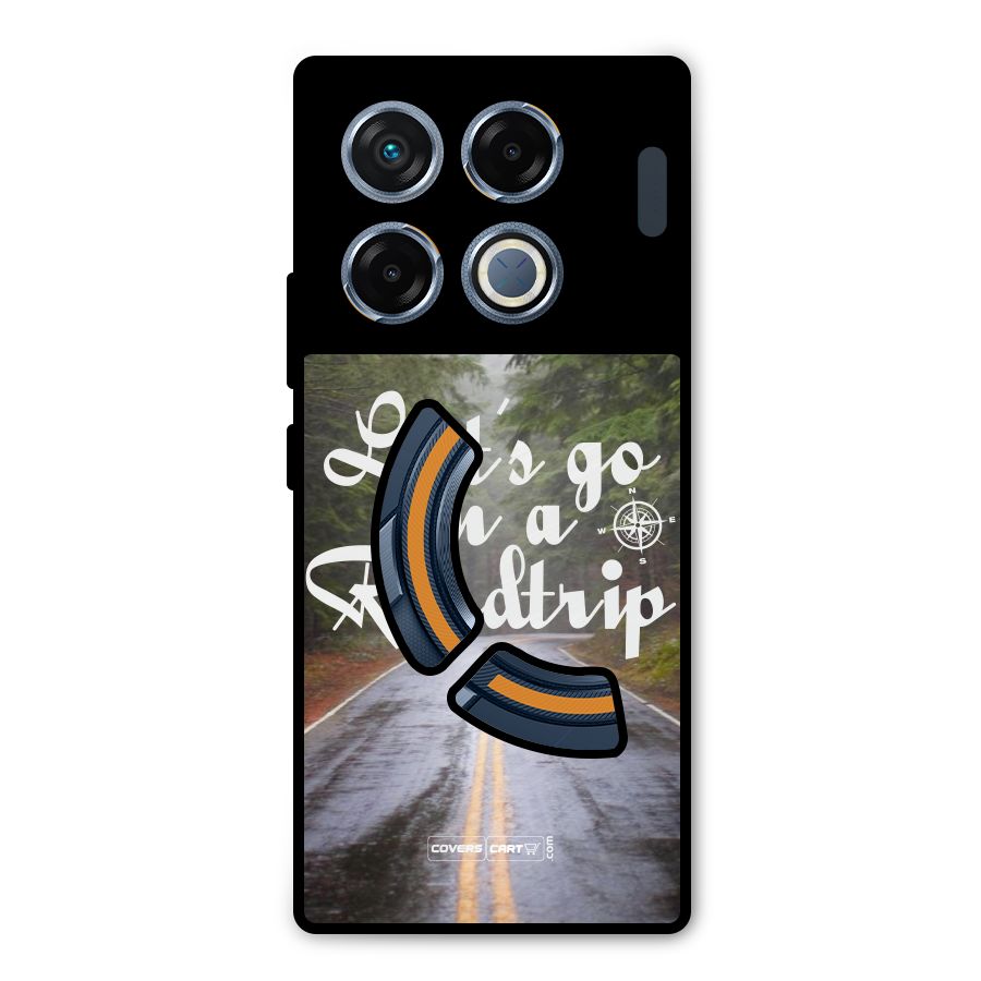 Lets go on a Roadtrip Metal Back Case for Infinix GT 20 Pro