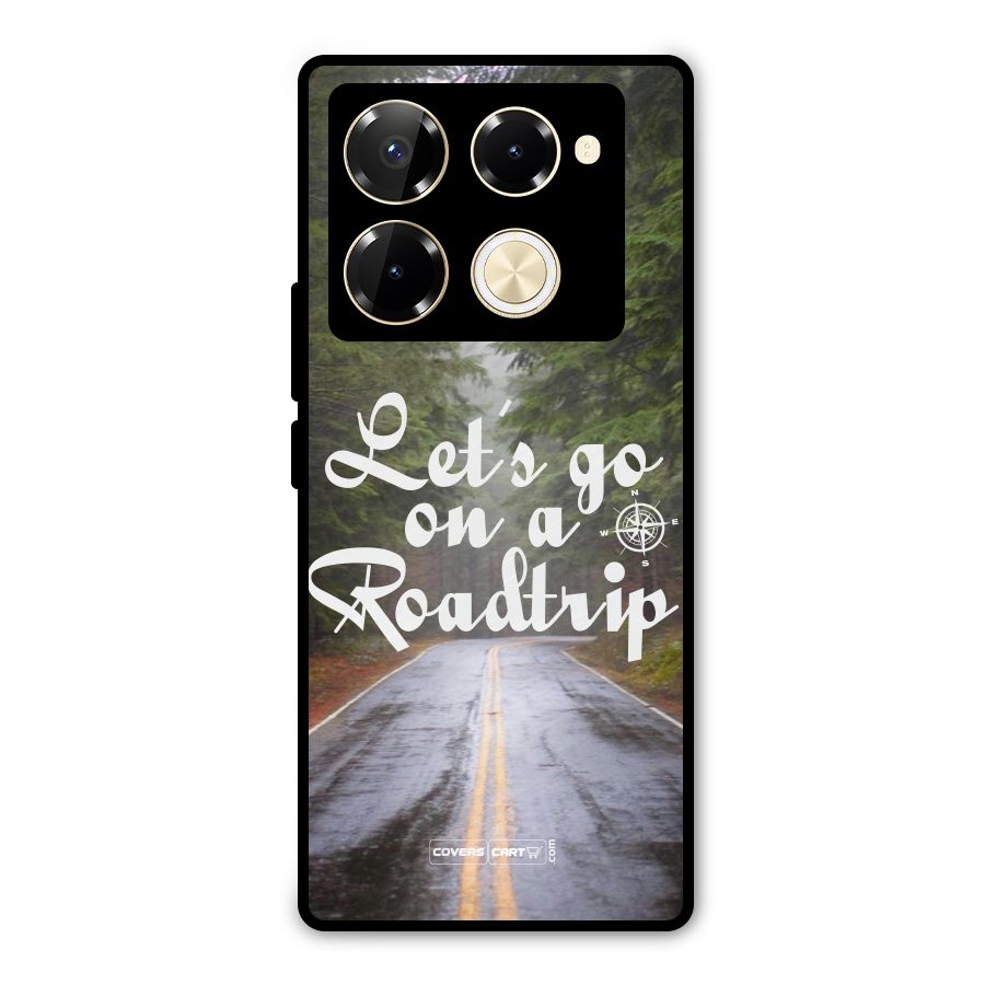 Lets go on a Roadtrip Metal Back Case for Infinix Note 40 Pro Plus