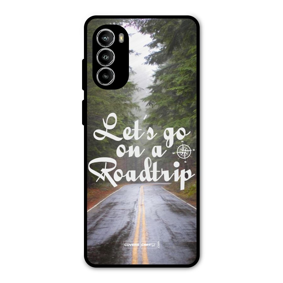 Lets go on a Roadtrip Metal Back Case for Moto G52