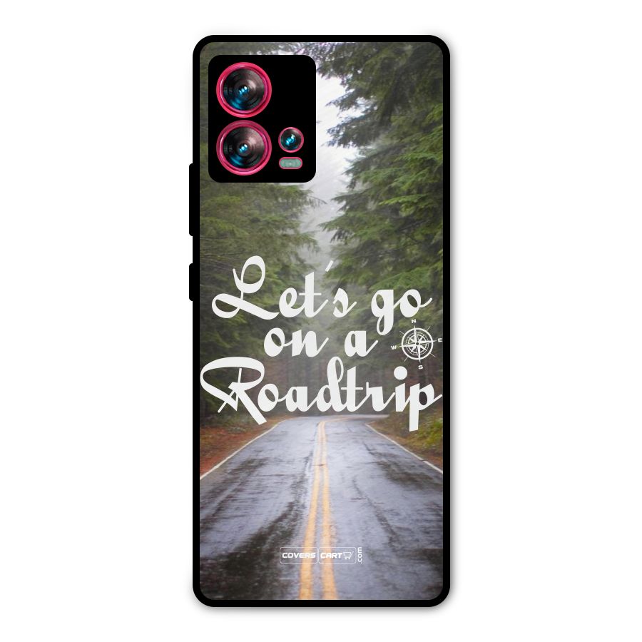 Lets go on a Roadtrip Metal Back Case for Motorola Edge 30 Fusion