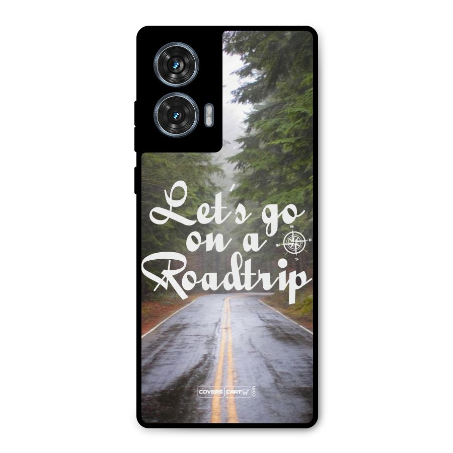 Lets go on a Roadtrip Metal Back Case for Motorola Edge 50 Fusion