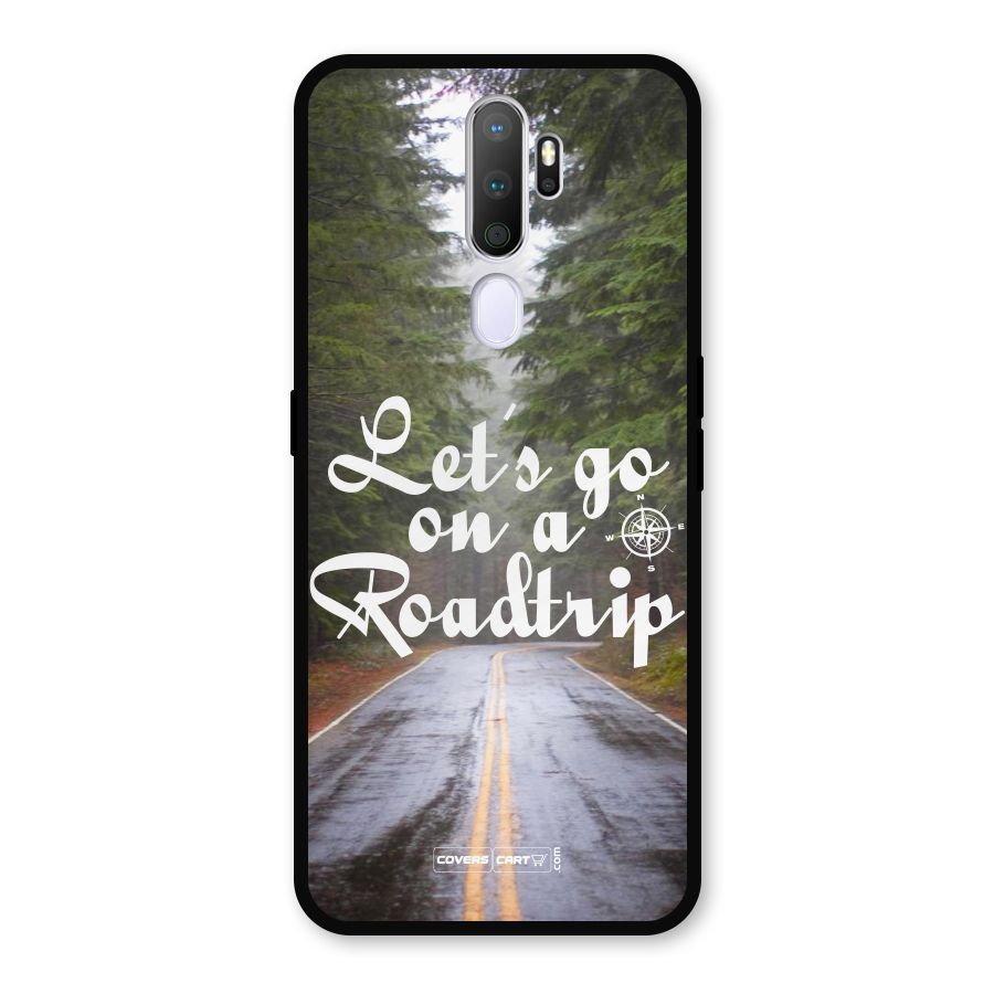 Lets go on a Roadtrip Metal Back Case for Oppo A9 (2020)